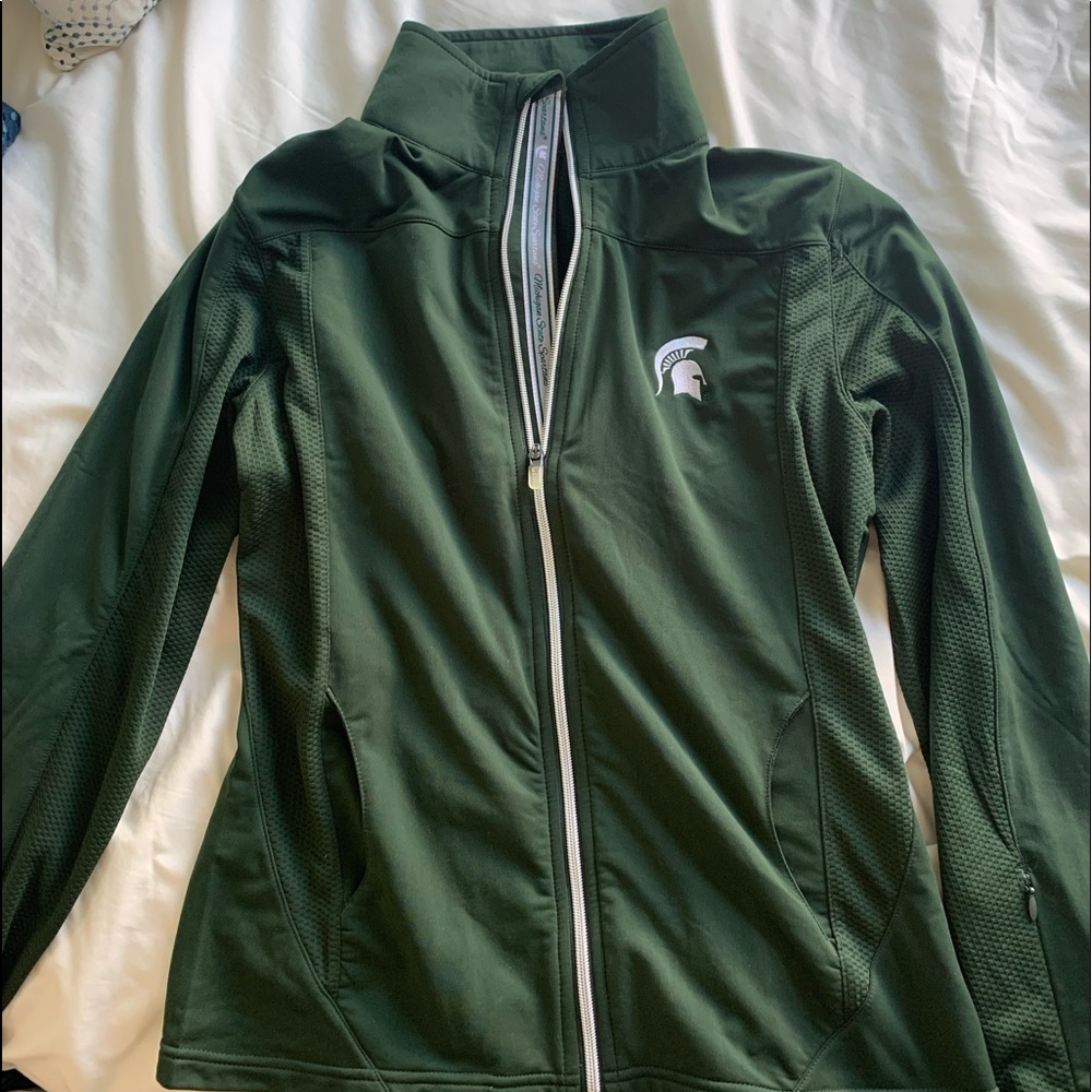 Michigan State Zip Up Sweatshirt *NEVER WORN*